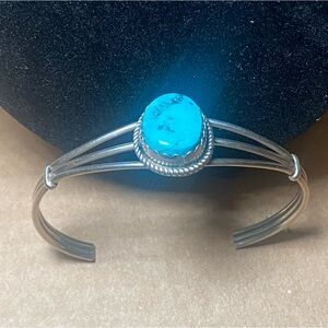 Sterling Silver Turquoise Bracelet